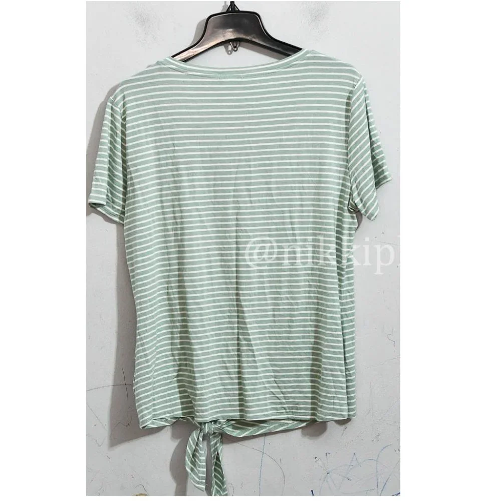 Matty Ladies' V-Neck Tee Shirt Top Short Sleeve Lightweight - Picture 4 of 5